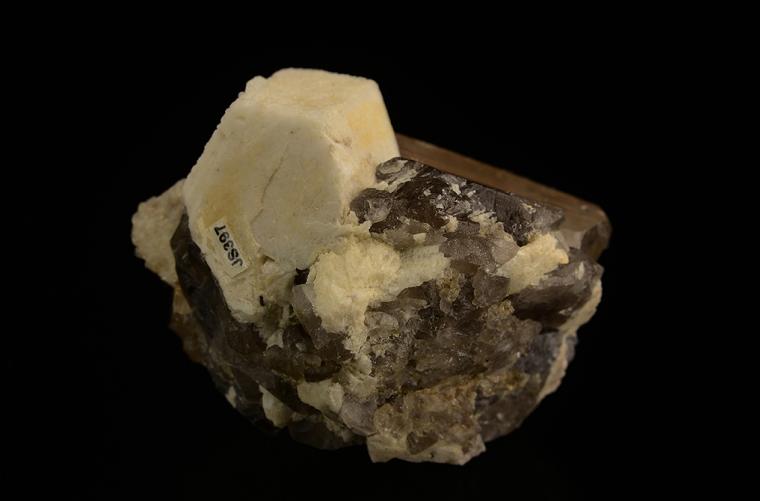 TOPAZ with MICROCLINE and QUARTZ var. Smoky
